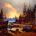Michael O'Toole Towards Rivers Inlet painting